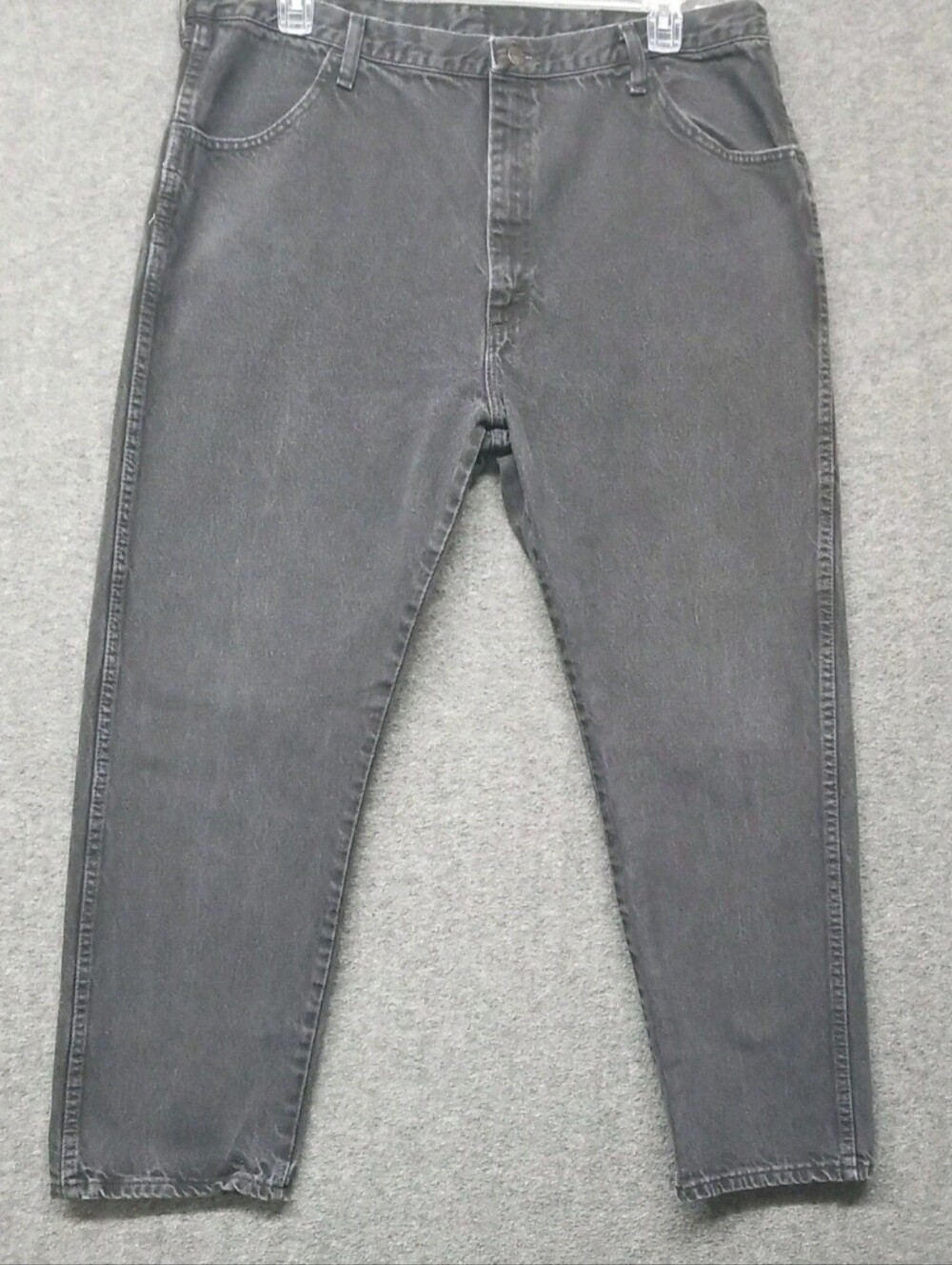 Men's Rustler Black Denim Jeans Size 39½" x 28"